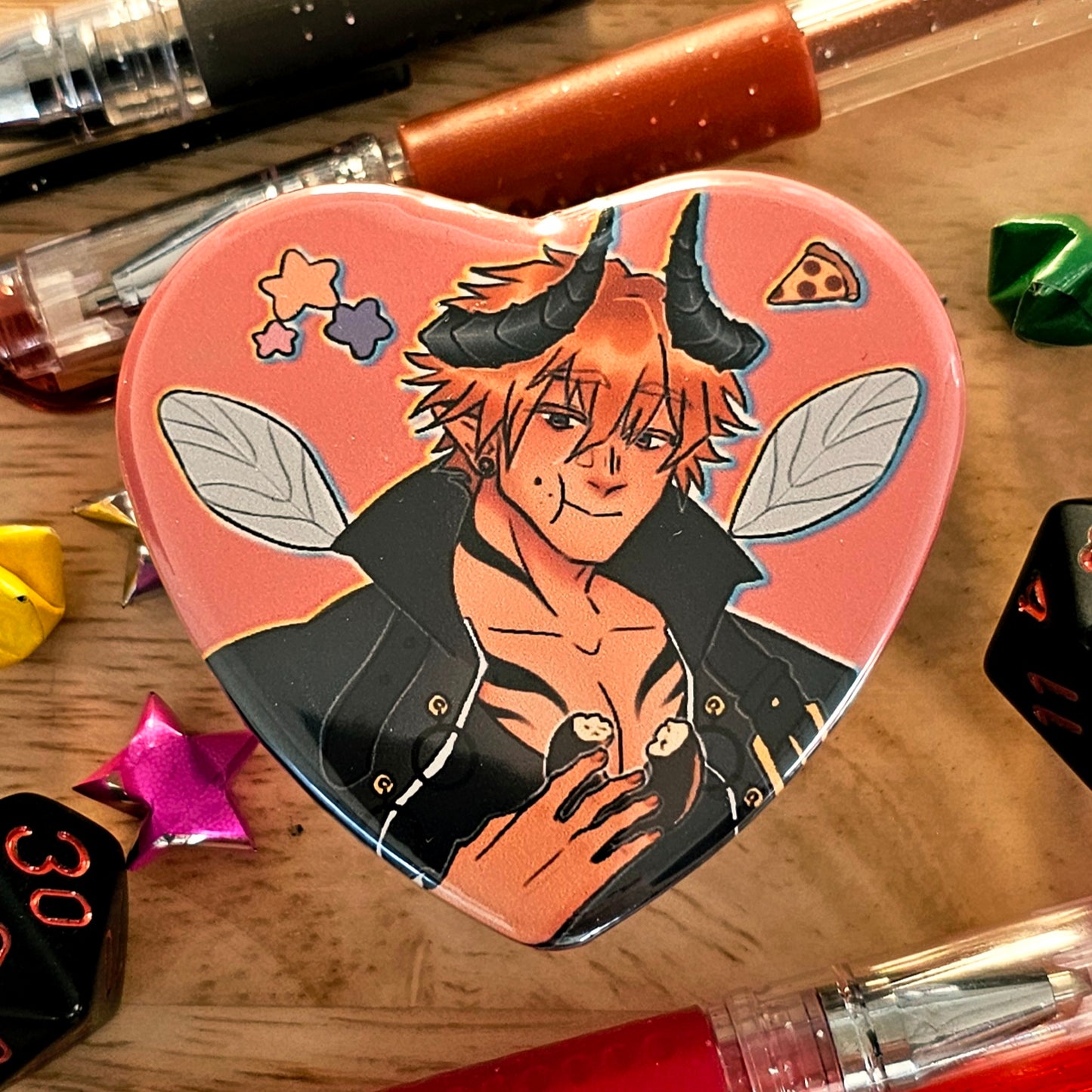 Obey Me! Demon Brothers - Heart Buttons!