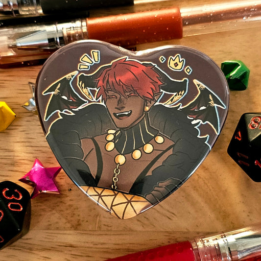 Obey Me! Side Characters - Heart Buttons!