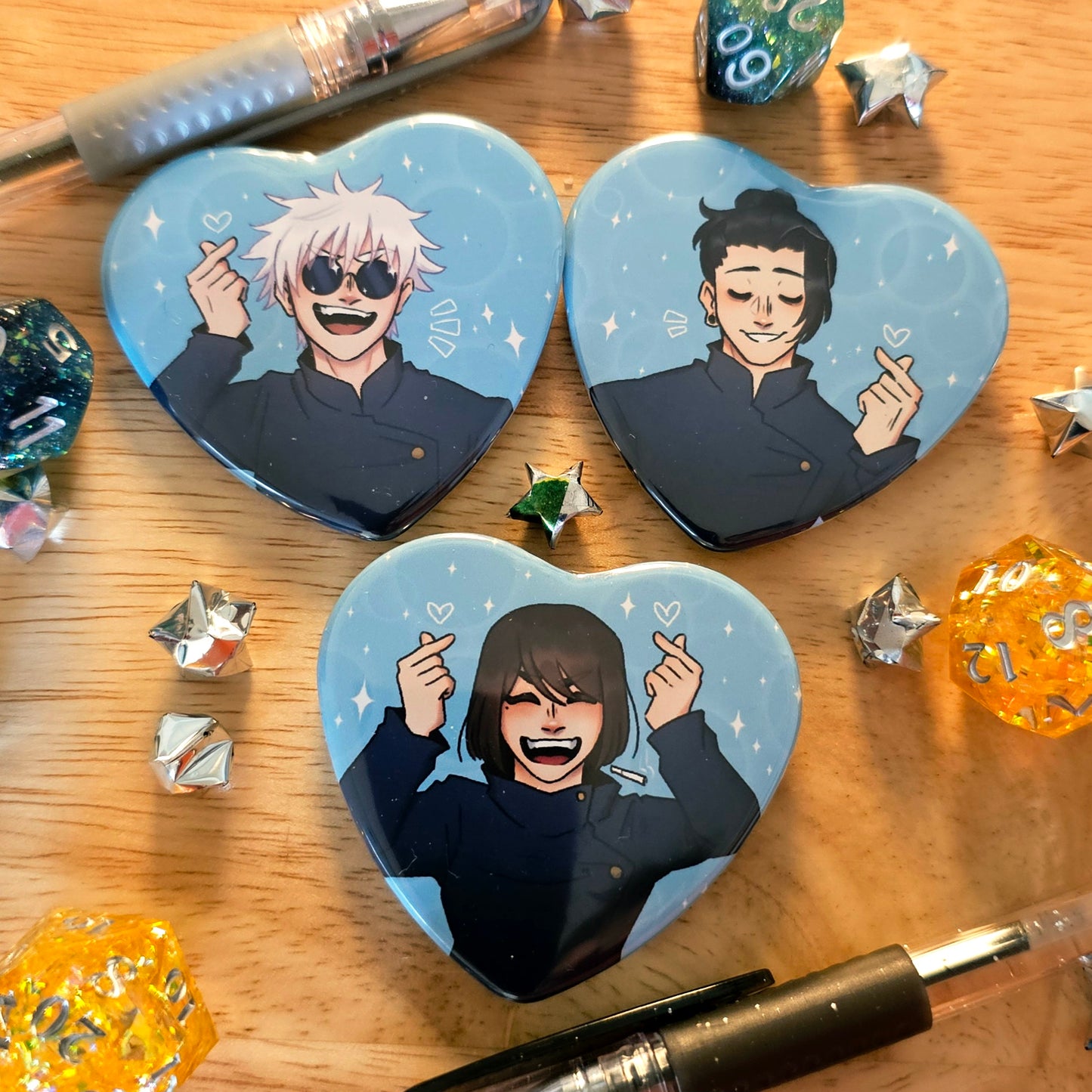 JJK Besties - Heat Buttons!