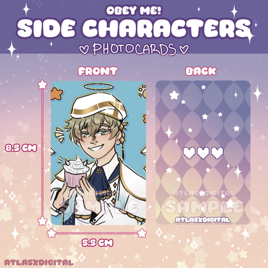 Obey Me! Side Characters - Photocards!