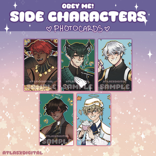 Obey Me! Side Characters - Photocards!