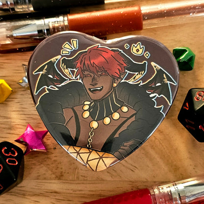 Obey Me! Side Characters - Heart Buttons!